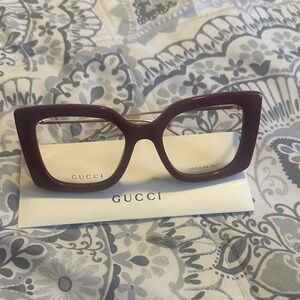 Gucci Burgundy Women's Glasses